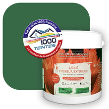 Charger l&#39;image dans la galerie, Peinture écologique Natura Tassili® Les Verts (L&#39;Atelier by Edicolor 183D/183-D/183D1) Intérieur/Extérieur SATIN
