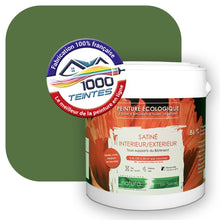 Charger l&#39;image dans la galerie, Peinture écologique Natura Tassili® Les Verts (L&#39;Atelier by Edicolor 184D/184-D/184D1) Intérieur/Extérieur SATIN

