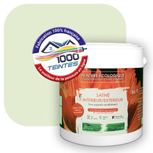 Charger l&#39;image dans la galerie, Peinture écologique Natura Tassili® Les Verts (L&#39;Atelier by Edicolor 185A/185-A/185A1) Intérieur/Extérieur SATIN
