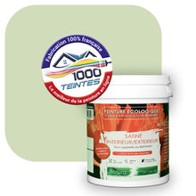 Charger l&#39;image dans la galerie, Peinture écologique Natura Tassili® Les Verts (L&#39;Atelier by Edicolor 185B/185-B/185B1) Intérieur/Extérieur SATIN
