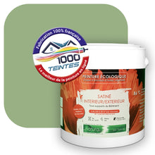 Charger l&#39;image dans la galerie, Peinture écologique Natura Tassili® Les Verts (L&#39;Atelier by Edicolor 185D/185-D/185D1) Intérieur/Extérieur SATIN
