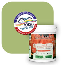 Charger l&#39;image dans la galerie, Peinture écologique Natura Tassili® Les Verts (L&#39;Atelier by Edicolor 186C/186-C/186C1) Intérieur/Extérieur SATIN

