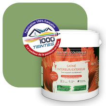 Charger l&#39;image dans la galerie, Peinture écologique Natura Tassili® Les Verts (L&#39;Atelier by Edicolor 186D/186-D/186D1) Intérieur/Extérieur SATIN
