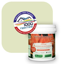Charger l&#39;image dans la galerie, Peinture écologique Natura Tassili® Les Verts (L&#39;Atelier by Edicolor 187A/187-A/187A1) Intérieur/Extérieur SATIN
