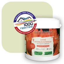 Charger l&#39;image dans la galerie, Peinture écologique Natura Tassili® Les Verts (L&#39;Atelier by Edicolor 187A/187-A/187A1) Intérieur/Extérieur SATIN
