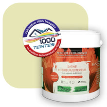 Charger l&#39;image dans la galerie, Peinture écologique Natura Tassili® Les Verts (L&#39;Atelier by Edicolor 188A/188-A/188A1) Intérieur/Extérieur SATIN
