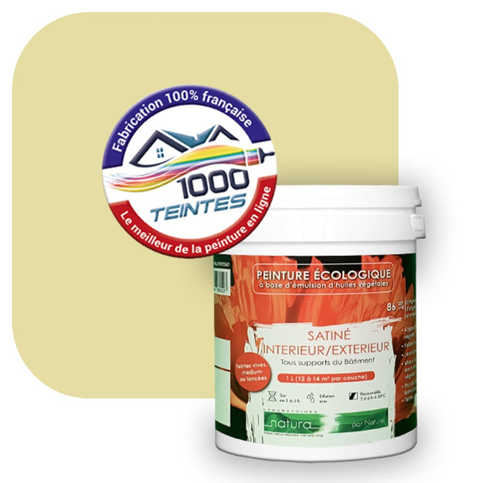 Peinture écologique Natura Tassili® Les Verts (L'Atelier by Edicolor 189A/189-A/189A1) Intérieur/Extérieur SATIN