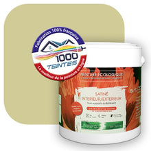 Charger l&#39;image dans la galerie, Peinture écologique Natura Tassili® Les Verts (L&#39;Atelier by Edicolor 189B/189-B/189B1) Intérieur/Extérieur SATIN

