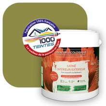 Charger l&#39;image dans la galerie, Peinture écologique Natura Tassili® Les Verts (L&#39;Atelier by Edicolor 189E/189-E/189E1) Intérieur/Extérieur SATIN
