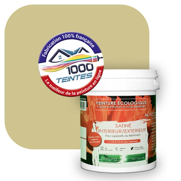 Peinture écologique Natura Tassili® Les Verts (L'Atelier by Edicolor 190B/190-B/190B1) Intérieur/Extérieur SATIN
