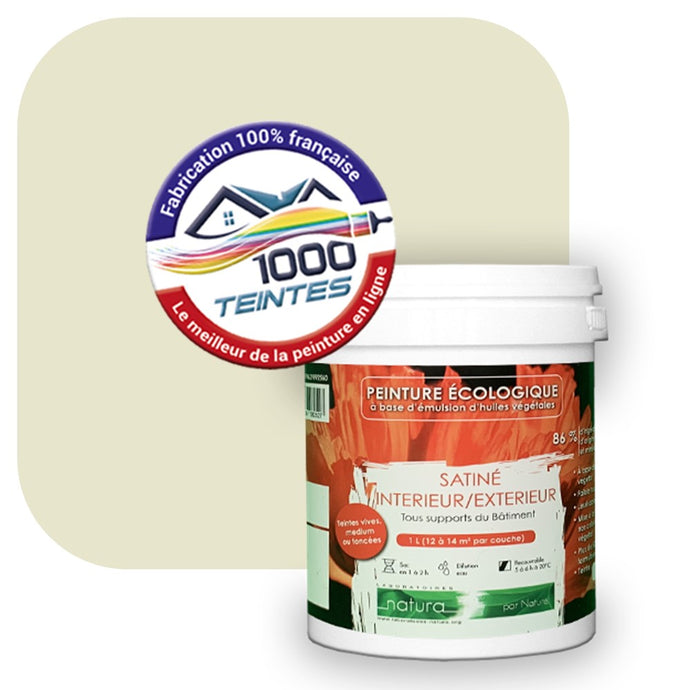 Peinture écologique Natura Tassili® Les Verts (L'Atelier by Edicolor 191A/191-A/191A1) Intérieur/Extérieur SATIN