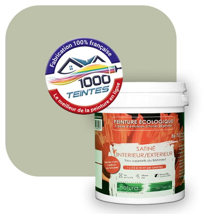 Peinture écologique Natura Tassili® Les Verts (L'Atelier by Edicolor 192C/192-C/192C1) Intérieur/Extérieur SATIN