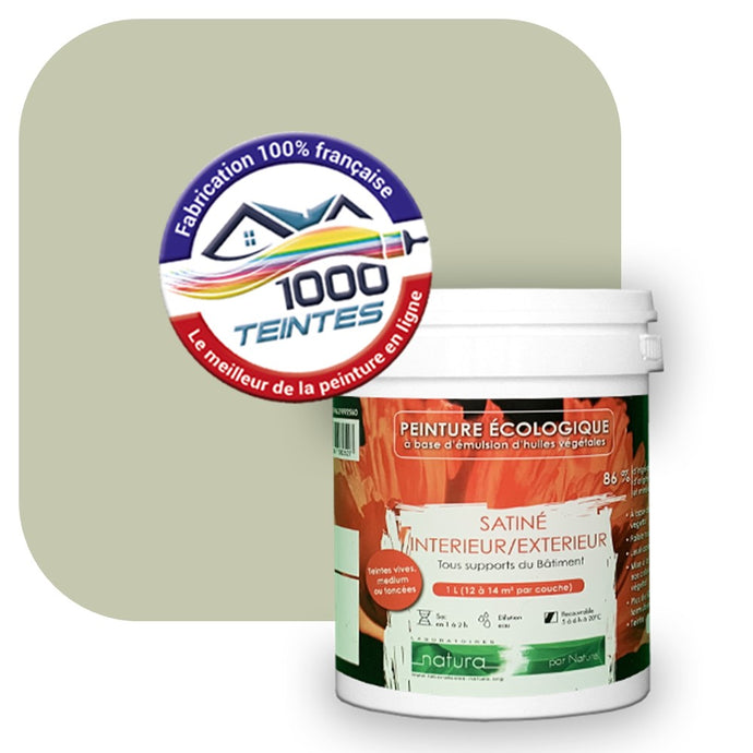 Peinture écologique Natura Tassili® Les Verts (L'Atelier by Edicolor 193B/193-B/193B1) Intérieur/Extérieur SATIN