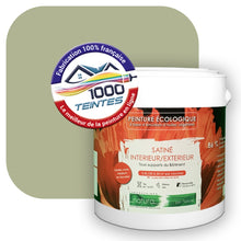 Charger l&#39;image dans la galerie, Peinture écologique Natura Tassili® Les Verts (L&#39;Atelier by Edicolor 193C/193-C/193C1) Intérieur/Extérieur SATIN
