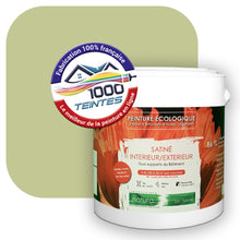 Charger l&#39;image dans la galerie, Peinture écologique Natura Tassili® Les Verts (L&#39;Atelier by Edicolor 194B/194-B/194B1) Intérieur/Extérieur SATIN
