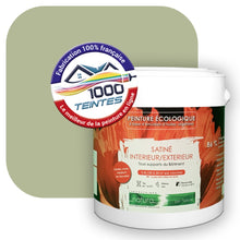 Charger l&#39;image dans la galerie, Peinture écologique Natura Tassili® Les Verts (L&#39;Atelier by Edicolor 195C/195-C/195C1) Intérieur/Extérieur SATIN
