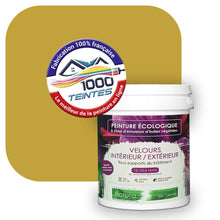 Charger l&#39;image dans la galerie, Peinture écologique Natura Tassili® Les Jaunes (L&#39;Atelier by Edicolor 076E/076-E/076E1) Intérieur/Extérieur VELOURS
