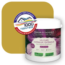 Charger l&#39;image dans la galerie, Peinture écologique Natura Tassili® Les Jaunes (L&#39;Atelier by Edicolor 076E/076-E/076E1) Intérieur/Extérieur VELOURS
