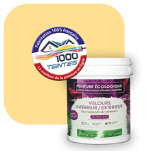 Charger l&#39;image dans la galerie, Peinture écologique Natura Tassili® Les Jaunes (L&#39;Atelier by Edicolor 077B/077-B/077B1) Intérieur/Extérieur VELOURS
