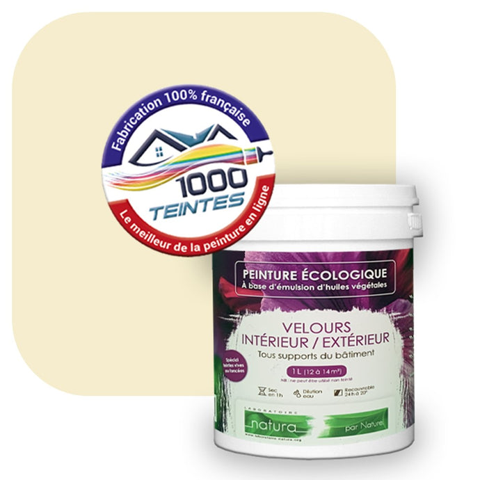 Peinture écologique Natura Tassili® Les Jaunes (L'Atelier by Edicolor 078A/078-A/078A1) Intérieur/Extérieur VELOURS