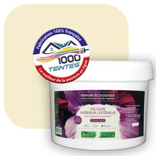 Charger l&#39;image dans la galerie, Peinture écologique Natura Tassili® Les Jaunes (L&#39;Atelier by Edicolor 078A/078-A/078A1) Intérieur/Extérieur VELOURS
