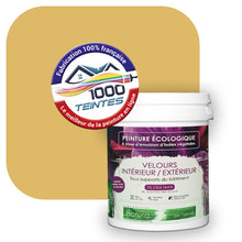 Charger l&#39;image dans la galerie, Peinture écologique Natura Tassili® Les Jaunes (L&#39;Atelier by Edicolor 078D/078-D/078D1) Intérieur/Extérieur VELOURS
