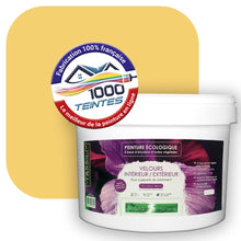 Charger l&#39;image dans la galerie, Peinture écologique Natura Tassili® Les Jaunes (L&#39;Atelier by Edicolor 079C/079-C/079C1) Intérieur/Extérieur VELOURS
