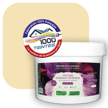 Charger l&#39;image dans la galerie, Peinture écologique Natura Tassili® Les Jaunes (L&#39;Atelier by Edicolor 081B/081-B/081B1) Intérieur/Extérieur VELOURS
