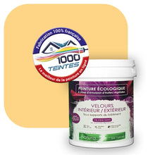 Charger l&#39;image dans la galerie, Peinture écologique Natura Tassili® Les Jaunes (L&#39;Atelier by Edicolor 082B/082-B/082B1) Intérieur/Extérieur VELOURS
