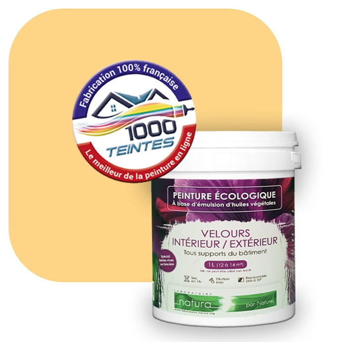 Peinture écologique Natura Tassili® Les Jaunes (L'Atelier by Edicolor 082B/082-B/082B1) Intérieur/Extérieur VELOURS