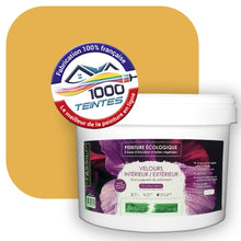 Charger l&#39;image dans la galerie, Peinture écologique Natura Tassili® Les Jaunes (L&#39;Atelier by Edicolor 082E/082-E/082E1) Intérieur/Extérieur VELOURS
