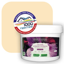 Charger l&#39;image dans la galerie, Peinture écologique Natura Tassili® Les Jaunes (L&#39;Atelier by Edicolor 083A/083-A/083A1) Intérieur/Extérieur VELOURS
