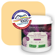 Charger l&#39;image dans la galerie, Peinture écologique Natura Tassili® Les Jaunes (L&#39;Atelier by Edicolor 083B/083-B/083B1) Intérieur/Extérieur VELOURS
