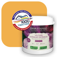 Charger l&#39;image dans la galerie, Peinture écologique Natura Tassili® Les Jaunes (L&#39;Atelier by Edicolor 083E/083-E/083E1) Intérieur/Extérieur VELOURS
