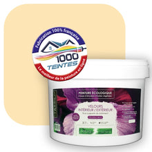 Charger l&#39;image dans la galerie, Peinture écologique Natura Tassili® Les Jaunes (L&#39;Atelier by Edicolor 084B/084-B/084B1) Intérieur/Extérieur VELOURS
