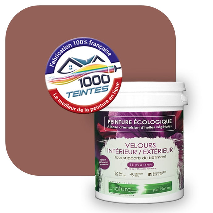 Peinture écologique Natura Tassili® Les Rouges (L'Atelier by Edicolor 101C/101-C/101C1) Intérieur/Extérieur VELOURS