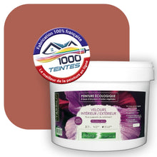 Charger l&#39;image dans la galerie, Peinture écologique Natura Tassili® Les Rouges (L&#39;Atelier by Edicolor 102B/102-B/102B1) Intérieur/Extérieur VELOURS
