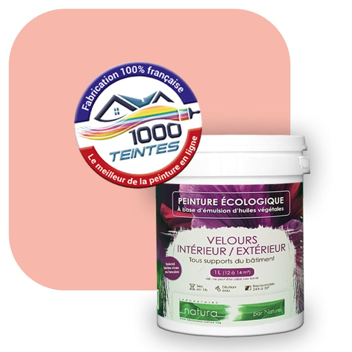 Peinture écologique Natura Tassili® Les Rouges (L'Atelier by Edicolor 104B/104-B/104B1) Intérieur/Extérieur VELOURS
