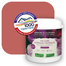 Charger l&#39;image dans la galerie, Peinture écologique Natura Tassili® Les Rouges (L&#39;Atelier by Edicolor 106D/106-D/106D1) Intérieur/Extérieur VELOURS
