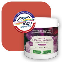 Charger l&#39;image dans la galerie, Peinture écologique Natura Tassili® Les Rouges (L&#39;Atelier by Edicolor 107B/107-B/107B1) Intérieur/Extérieur VELOURS
