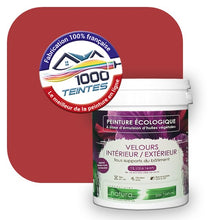Charger l&#39;image dans la galerie, Peinture écologique Natura Tassili® Les Rouges (L&#39;Atelier by Edicolor 108E/108-E/108E1) Intérieur/Extérieur VELOURS
