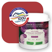 Charger l&#39;image dans la galerie, Peinture écologique Natura Tassili® Les Rouges (L&#39;Atelier by Edicolor 108E/108-E/108E1) Intérieur/Extérieur VELOURS
