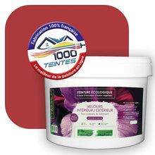 Charger l&#39;image dans la galerie, Peinture écologique Natura Tassili® Les Rouges (L&#39;Atelier by Edicolor 108E/108-E/108E1) Intérieur/Extérieur VELOURS
