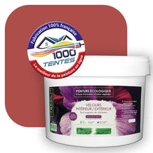 Charger l&#39;image dans la galerie, Peinture écologique Natura Tassili® Les Rouges (L&#39;Atelier by Edicolor 109B/109-B/109B1) Intérieur/Extérieur VELOURS
