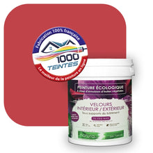 Charger l&#39;image dans la galerie, Peinture écologique Natura Tassili® Les Rouges (L&#39;Atelier by Edicolor 110B/110-B/110B1) Intérieur/Extérieur VELOURS
