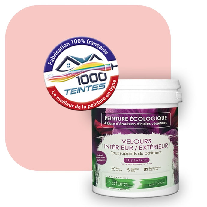 Peinture écologique Natura Tassili® Les Rouges (L'Atelier by Edicolor 111B/111-B/111B1) Intérieur/Extérieur VELOURS