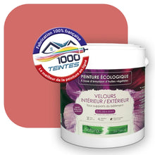 Charger l&#39;image dans la galerie, Peinture écologique Natura Tassili® Les Rouges (L&#39;Atelier by Edicolor 111E/111-E/111E1) Intérieur/Extérieur VELOURS
