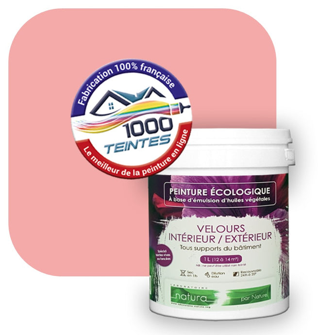 Peinture écologique Natura Tassili® Les Rouges (L'Atelier by Edicolor 113B/113-B/113B1) Intérieur/Extérieur VELOURS
