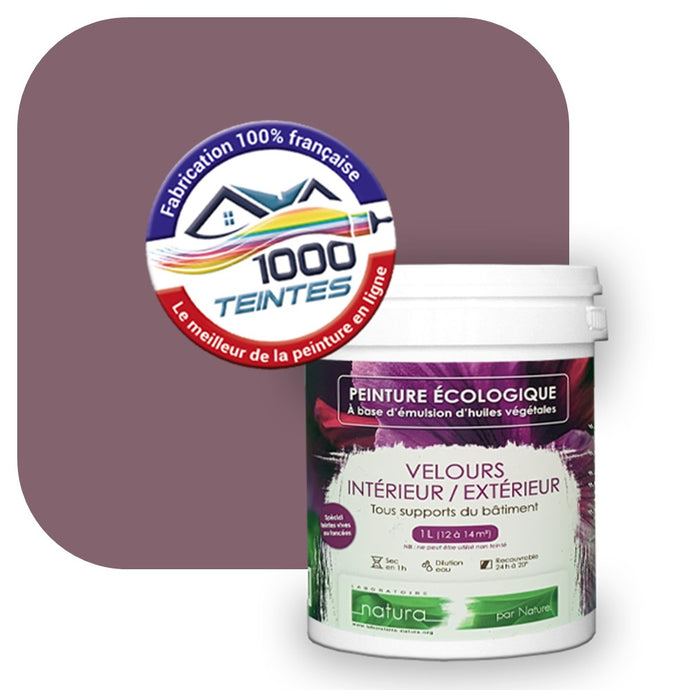 Peinture écologique Natura Tassili® Les Rouges (L'Atelier by Edicolor 116E/116-E/116E1) Intérieur/Extérieur VELOURS