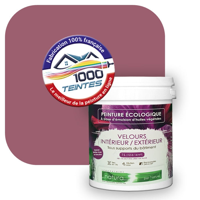 Peinture écologique Natura Tassili® Les Rouges (L'Atelier by Edicolor 117B/117-B/117B1) Intérieur/Extérieur VELOURS